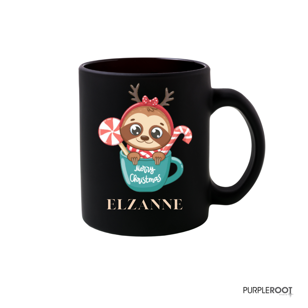 Personalised Christmas Mug - Cute Animals