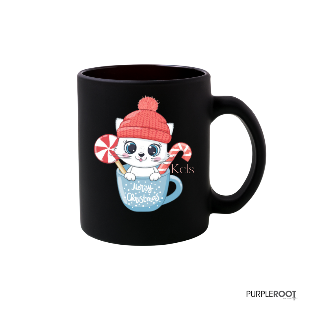 Personalised Christmas Mug - Cute Animals