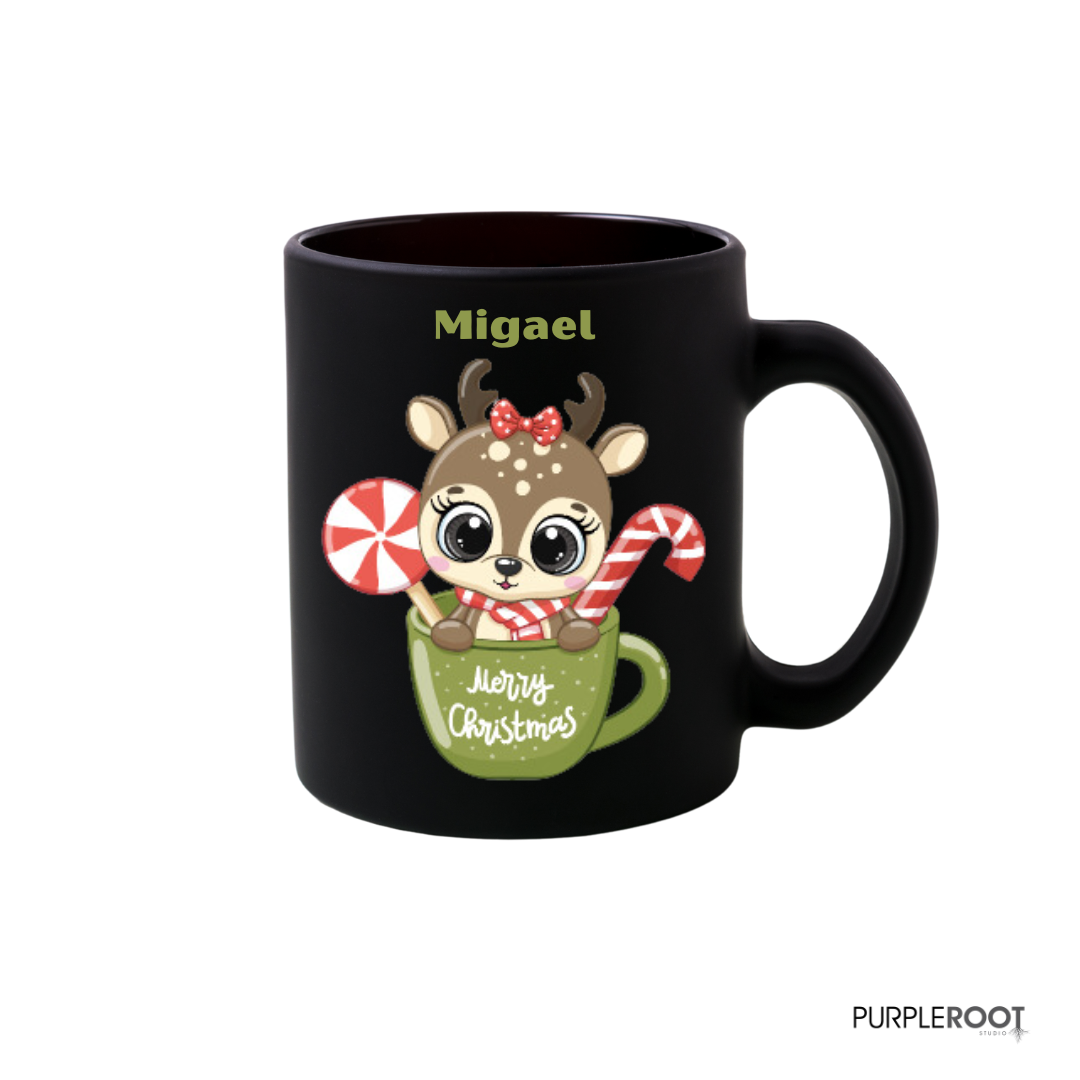 Personalised Christmas Mug - Cute Animals