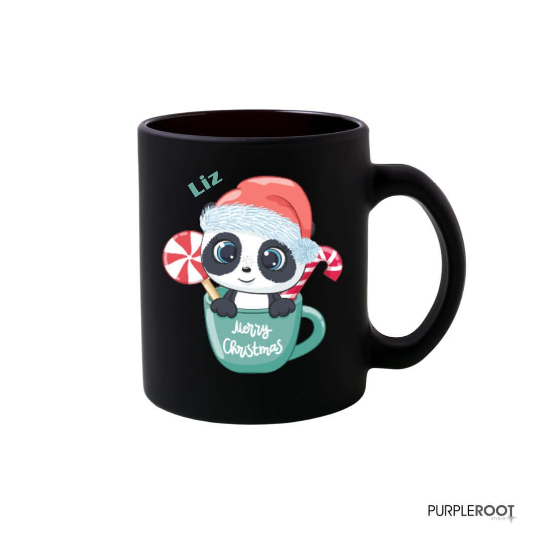 Personalised Christmas Mug - Cute Animals