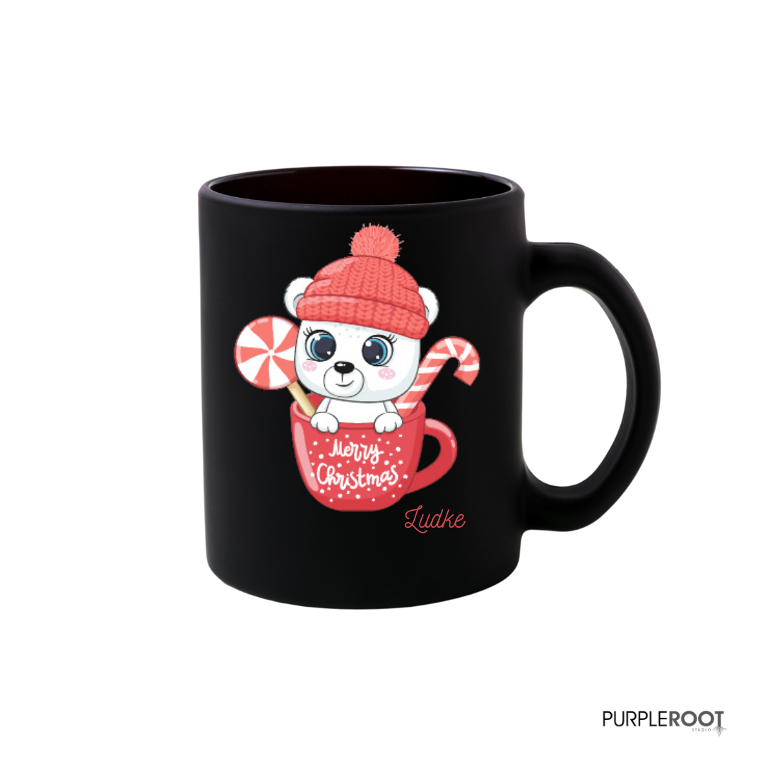 Personalised Christmas Mug - Cute Animals