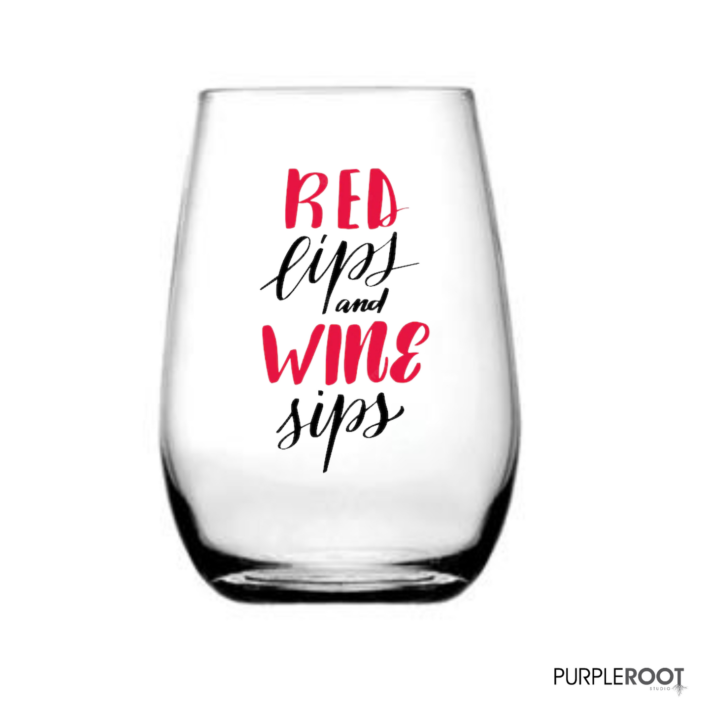 Personalised Stemless Wine Glasses, Custom Wine Glass