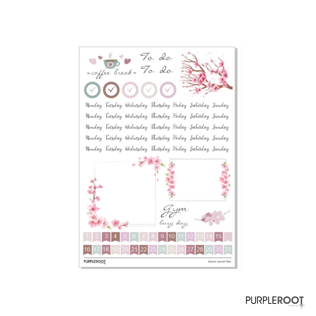 Bullet Journal Sticker | Sticker Planner Pack (2 sheets)