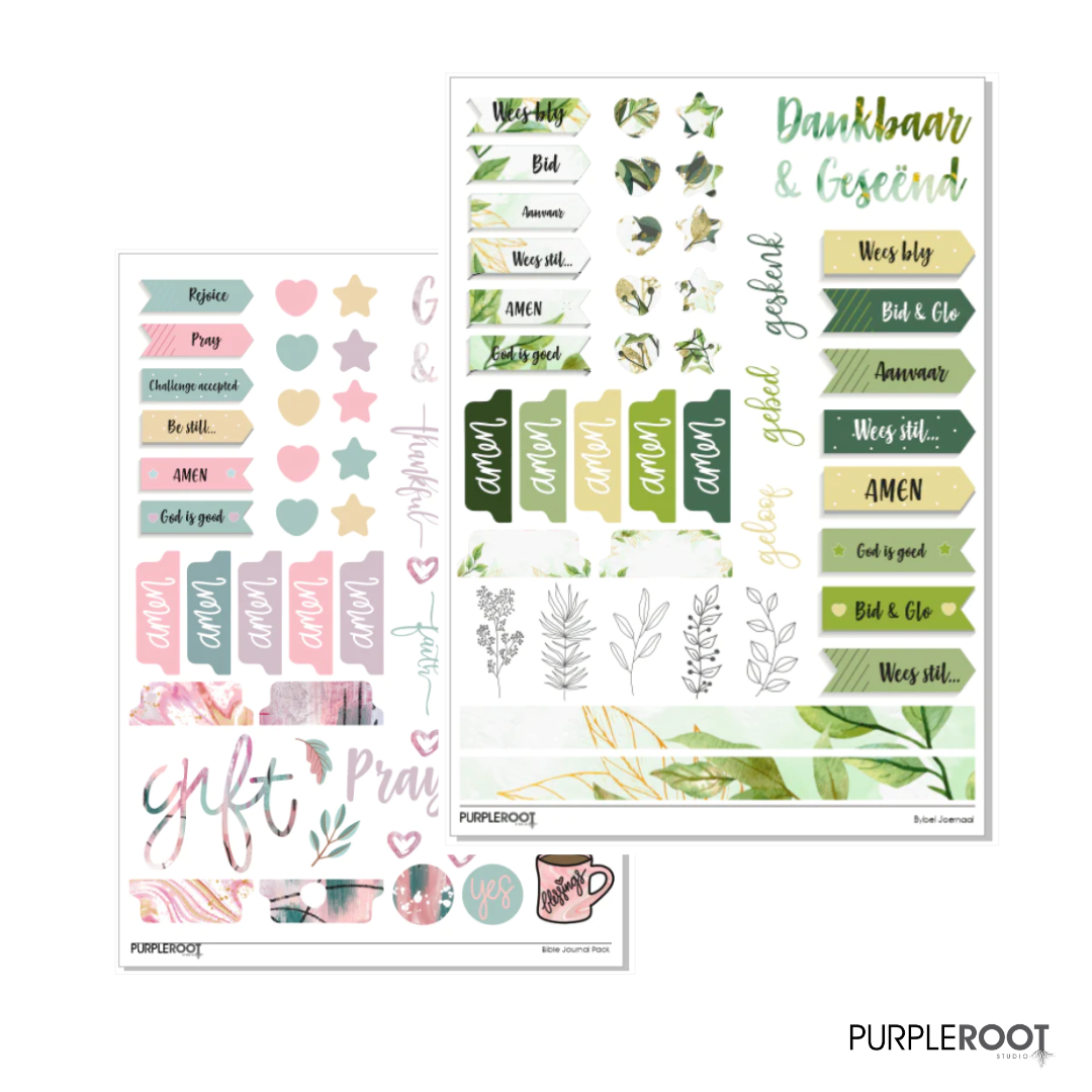 Bullet Journal Sticker | Sticker Planner Pack (2 sheets)