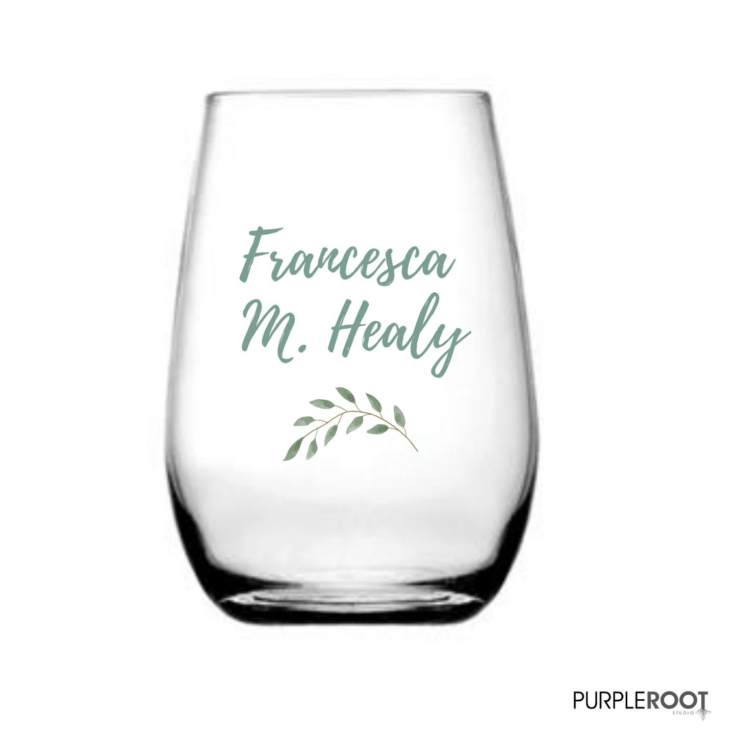 Personalised Stemless Wine Glasses, Custom Wine Glass