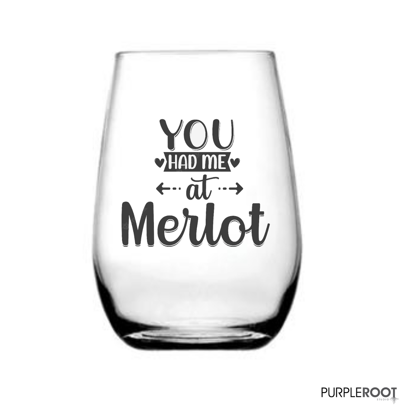 Personalised Stemless Wine Glasses, Custom Wine Glass