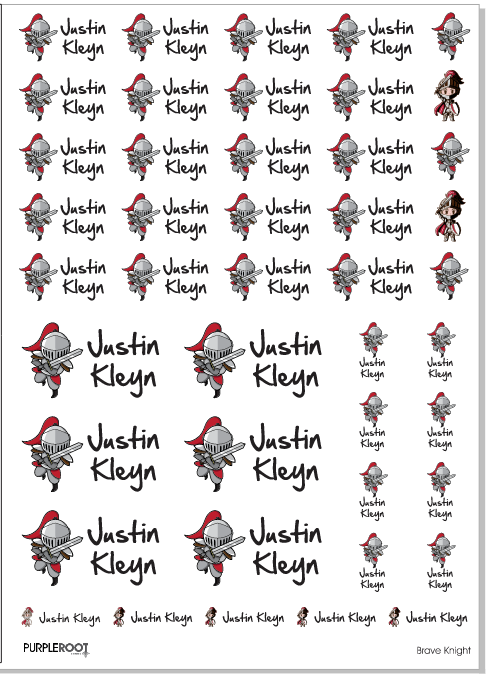 Stationery Sticker Marking Set