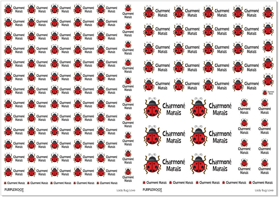 Stationery Sticker Marking Set