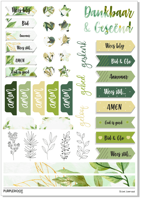 Bible Journal Pack (2 sheets) *Bullet Journal Planners*