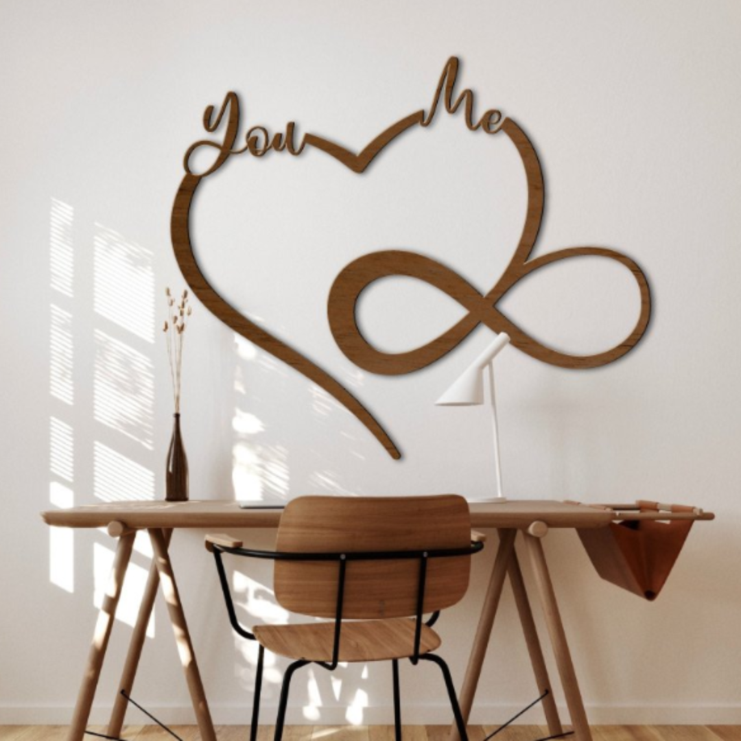 You & Me Infinity 3mm Sign