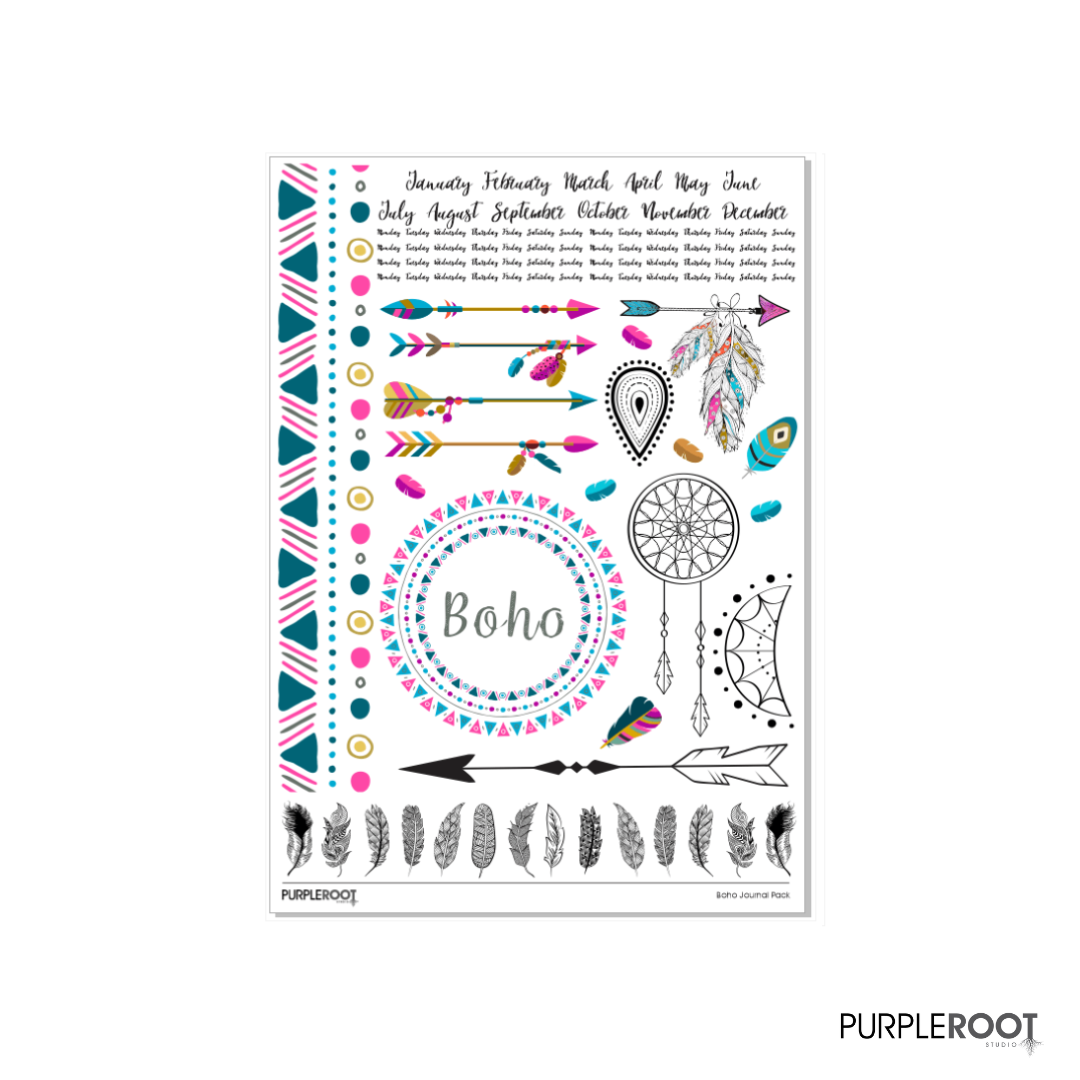 Bullet Journal Sticker | Sticker Planner Pack (2 sheets)