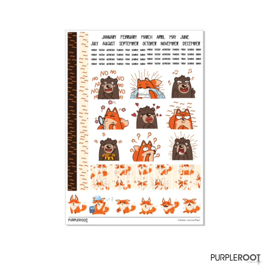 Bullet Journal Sticker | Sticker Planner Pack (2 sheets)